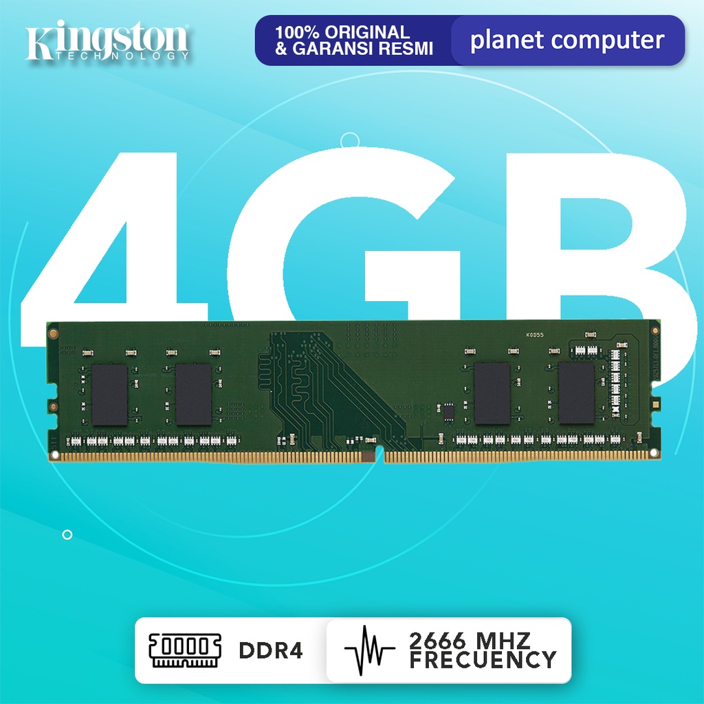 RAM KINGSTON 4GB DDR4 2666MHz ORIGINAL GARANSI RESMI