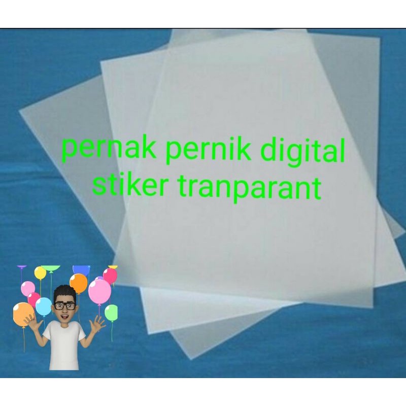 

Stiker tranparant inkjet