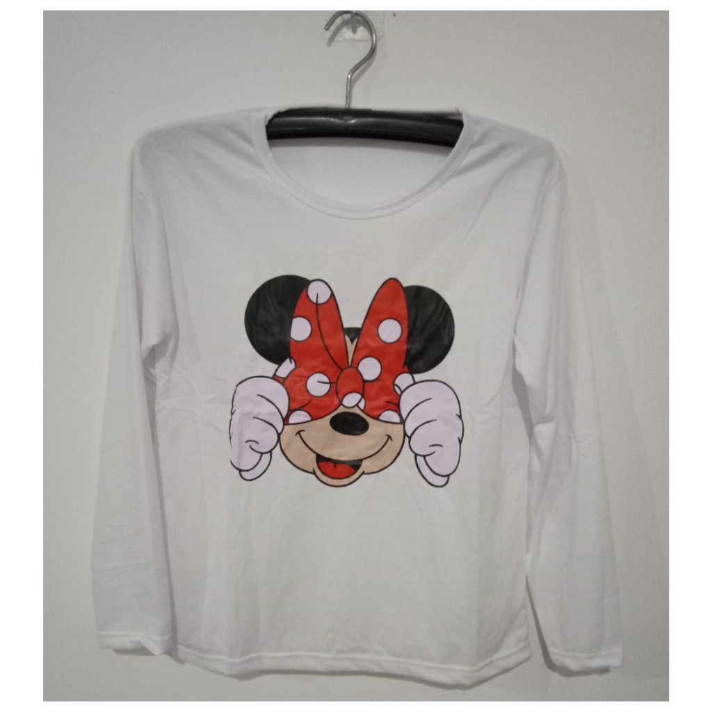 KAOS KARTUN MICKEY/ LENGAN PANJANG/ BAHAN BABY TERRY LD 100 PJ 61  TERMURAH