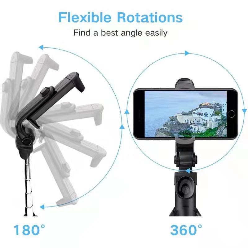 【COD】Jovitech TRIPOD TONGSIS 3 IN 1  STAND SELFIE AND SELFIE STICKER R1 / TONGSIS WIRELESS / TRIPOD BLUETOOTH REMOTE CONTROL / SELFIE STICK TRIPOD 360°