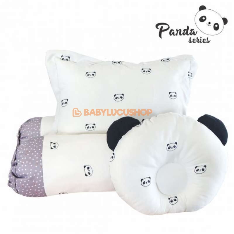 OMILAND Bantal Guling Set Peang Panda OWB1142