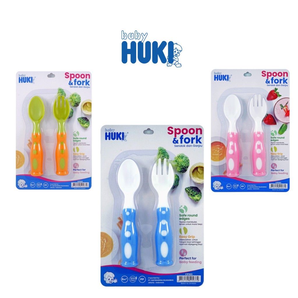Huki Spoon And Fork Set - Sendok &amp; Garpu Peralatan Makan
