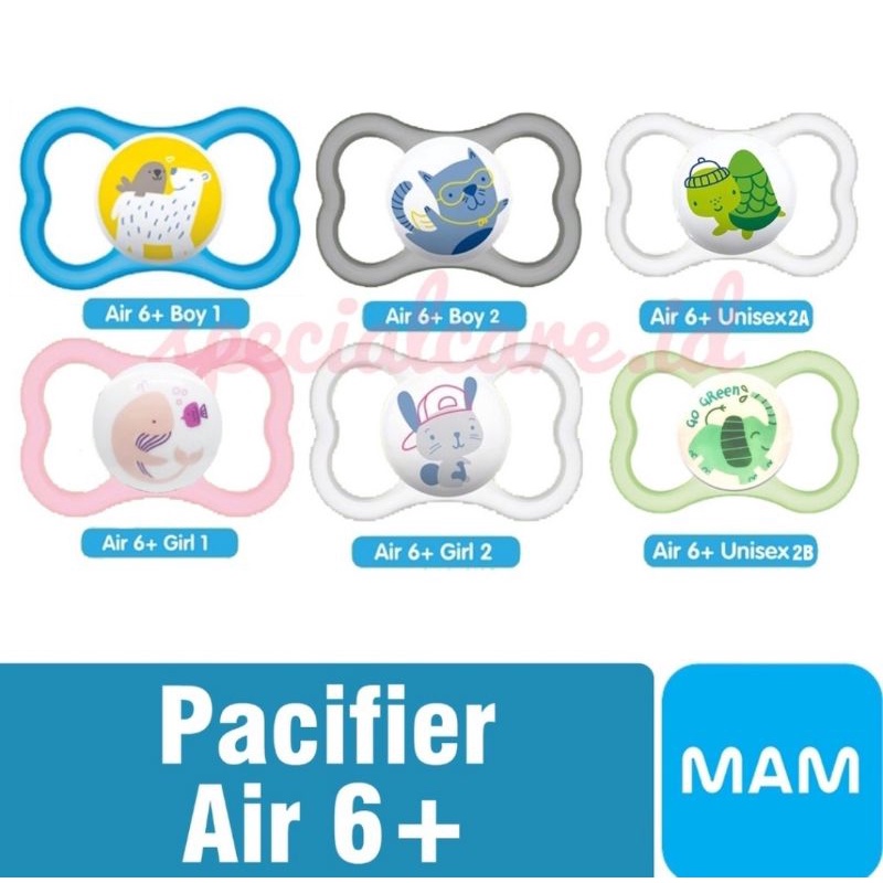 MAM Baby Pacifier Air 0+M &amp; 6+M Orthodontic/Dot Empeng Bayi