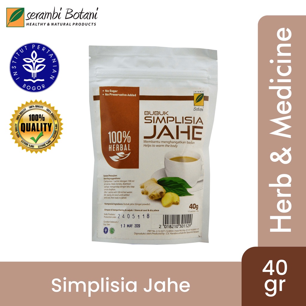 

Simplisia Jahe 40gr