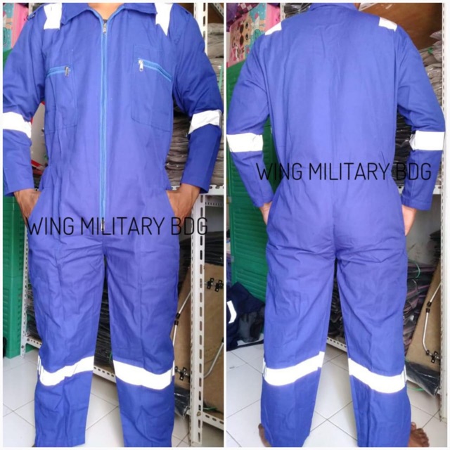 Wearpack Coverall Safety Scotlight/ Baju Bengkel/Seragam proyek/Seragam Lapangan