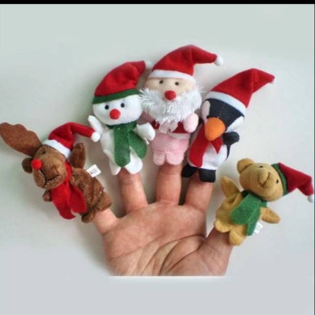 Puppet Finger Christmas/Boneka Jari Christmas