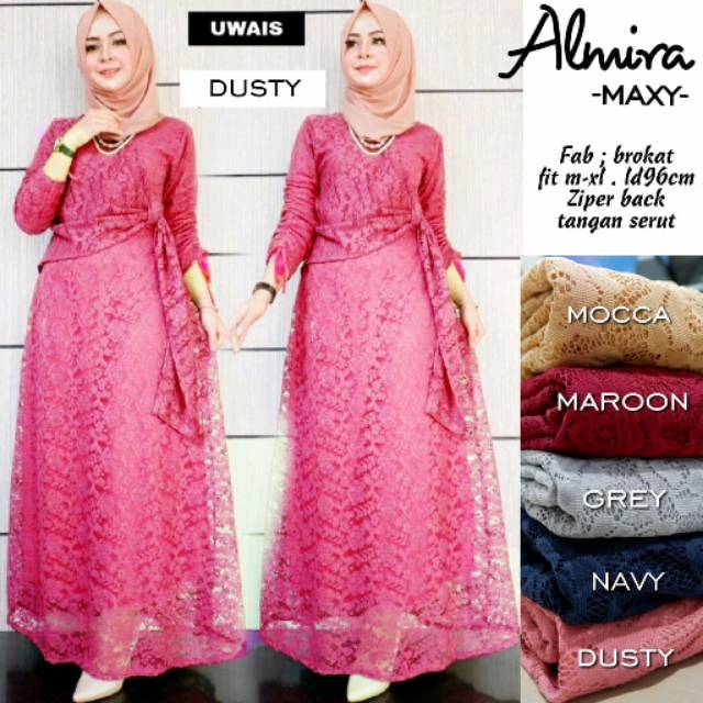 RESTOCK Almira Maxi Ory by Uwais Dress Maxy by | Dress Maxi | Suplier