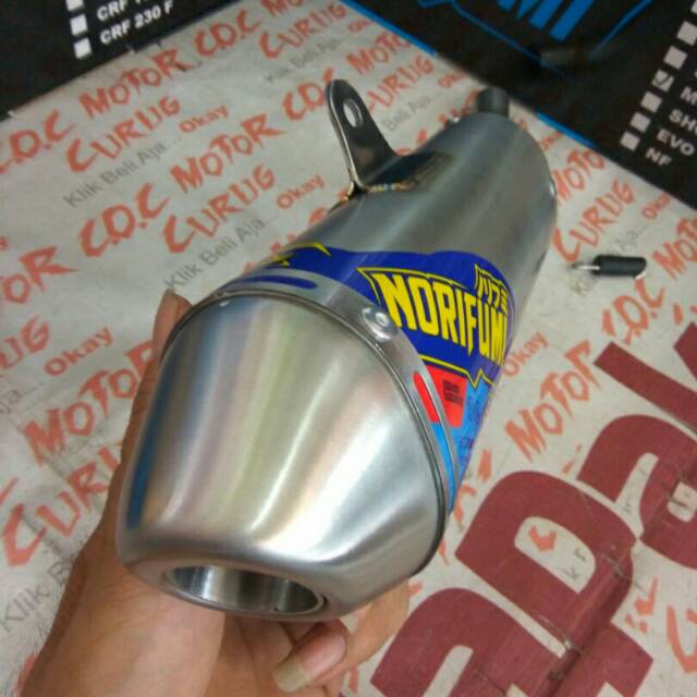 SILENCER SLIPON NORIFUMI EVO 2T SELENCER KNALPOT NINJA 150 FIZR SATRIA RU 2TAK SELINCER ORIGINAL ASL