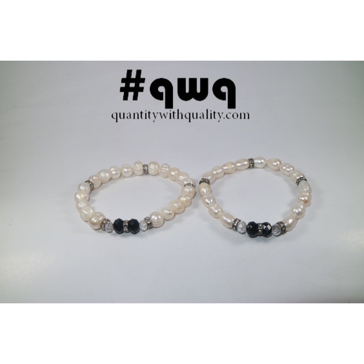 #qwq gelang cewek mutiara freshwater pearl CLASSIC circle