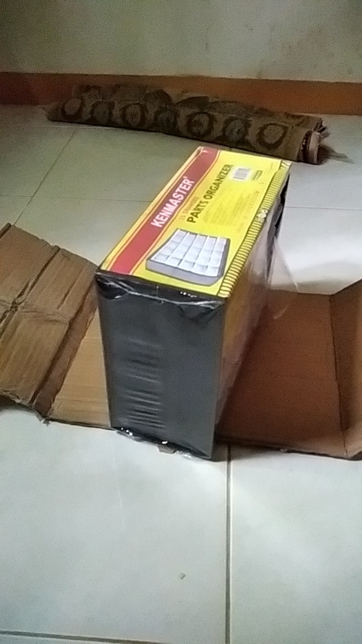 Kenmaster Rak / Kotak / Drawer Komponen 25 Slot Laci Partisi