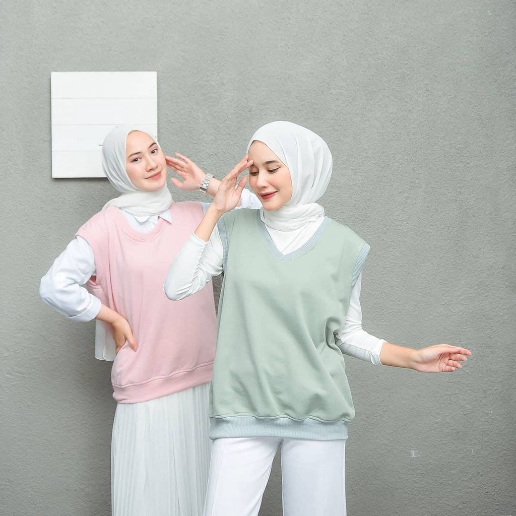 Nara Grosir - Basic Vest l Sweater Terbaru Wanita