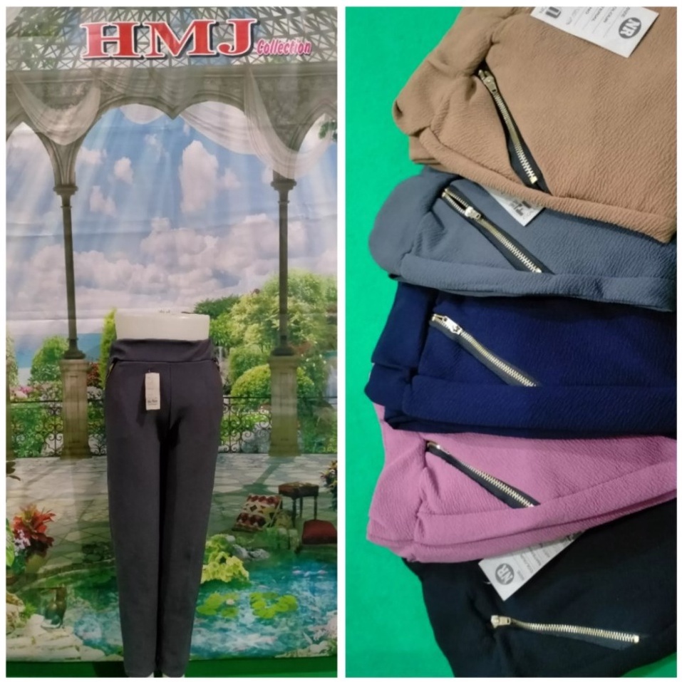 CELANA RESLETING STANDAR / LUNA ZIPPER PANTS