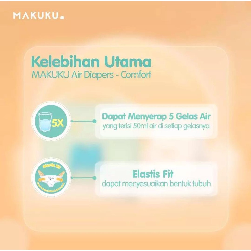 MAKUKU POPOK DIAPERS | COMFORT S M L XL  | SLIM S M L XL XXL |