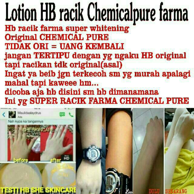 Lotion HB Farma super 3x lebih keras Import racik chemical kiloan full 1kg sekilo pemutih whitening