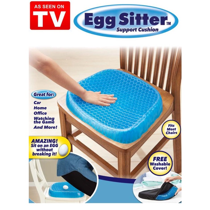ORIGINAL Egg Sitter + FREE Cover / Alas kursi Silikon Silicone cushion