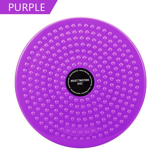 Waist Twisting Disc Alat Olahraga Putar Pelangsing Tubuh Pengecil Perut Pinggang Piringan Senam Pengencang Bokong-UNGU