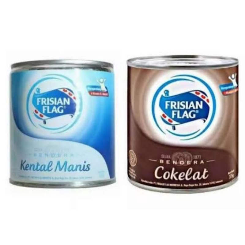 

Frisian flag susu kaleng rasa vanilla dan coklat