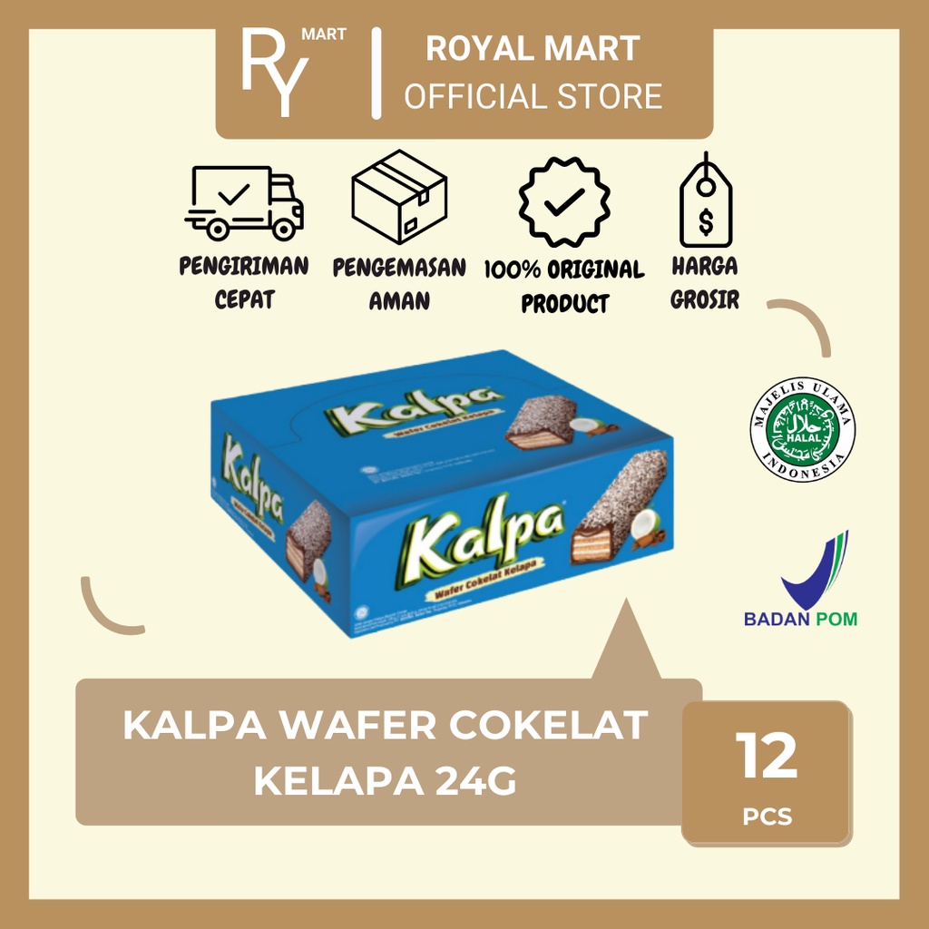 

Kalpa Wafer Coklat Kelapa 24gr x 12 pcs