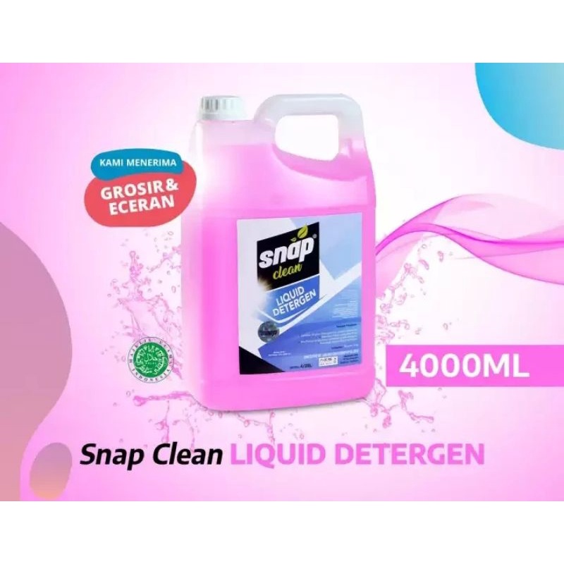 Detergent Cair Liquid Deterjen Laundry Cuci Baju 4 Liter