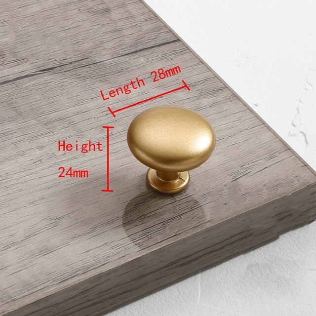 Gagang Pintu Lemari Cabinet Door Knob Handle - 117 - Golden