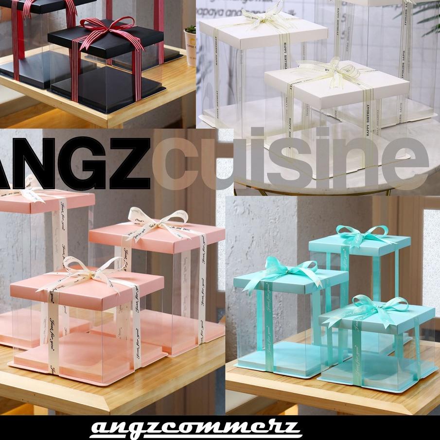 

➤ TRANSPARENT CAKE BOX HANTARAN PERNIKAHAN ☁