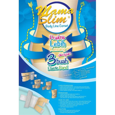 Mama Slim Korset Ibu Melahirkan - Adjustable Size - Gurita Ibu Melahirkan Dengan Perekat Kencang