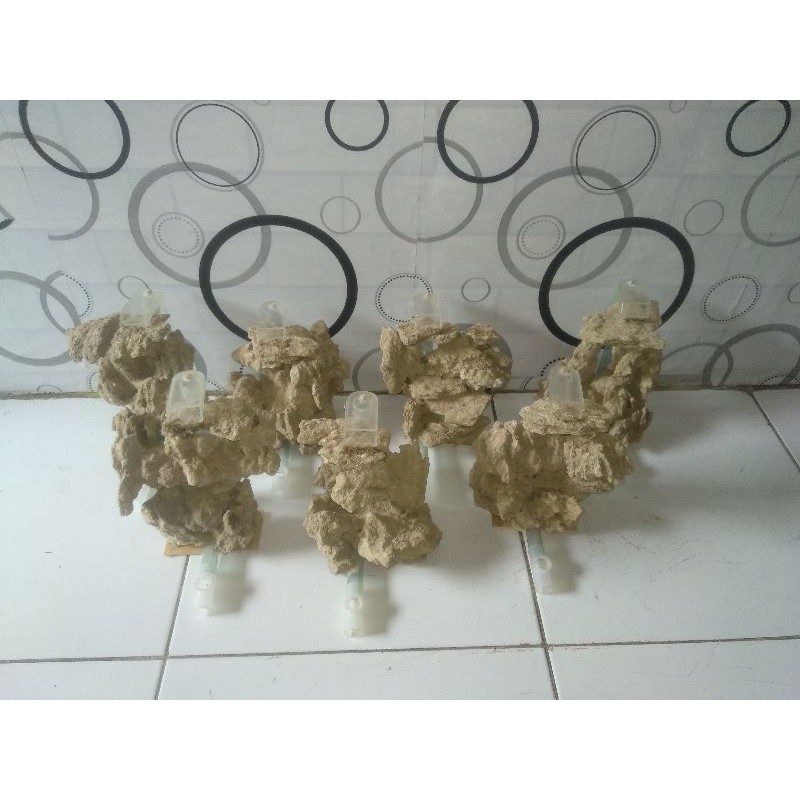 Hiasan Aquarium Hardscape Airmancur Batu Pasir