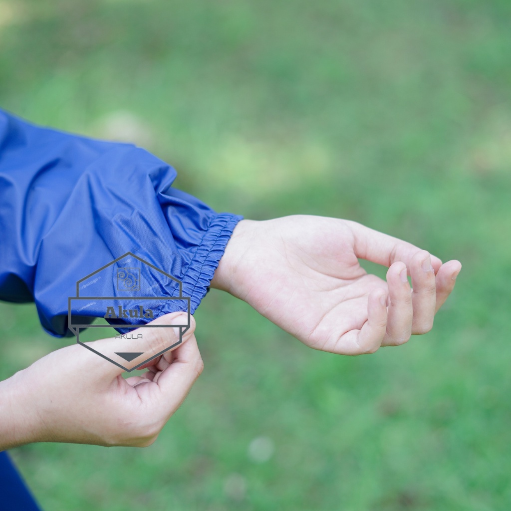 Jas Hujan AKULA Pria Wanita Dewasa Setelan Jaket Celana Tebal Berkualitas Anti Rembes
