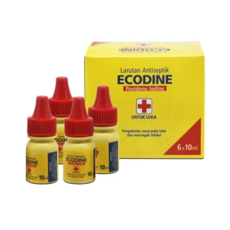 ECODINE-Cairan antiseptik Obat Luka Kucing Anjing Kelinci Anti Infeksi Cepat Kering 10ml