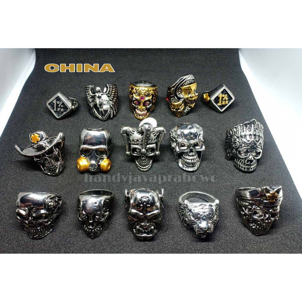 Ring skull ASLI Cincin tengkorak ghotic