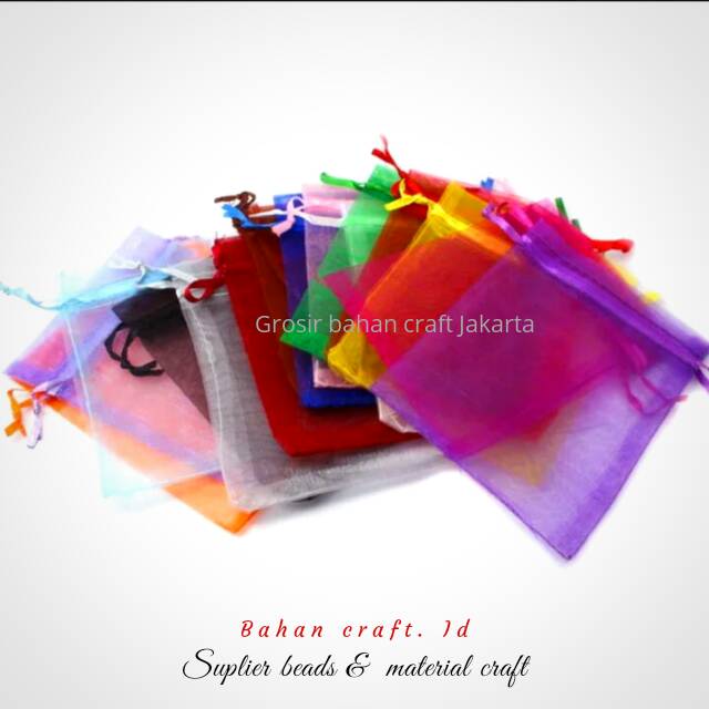 COD✅ Kantong Organza Kantong Pouch Isi 25pcs