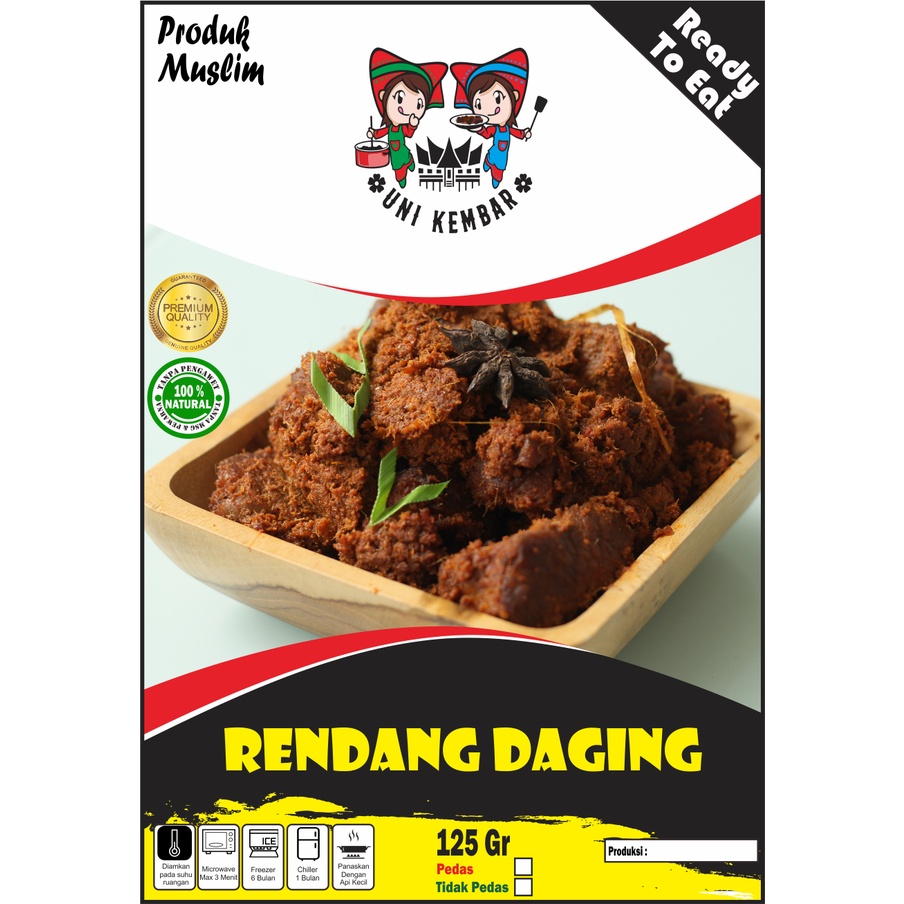 

Rendang daging sapi 125 Gr