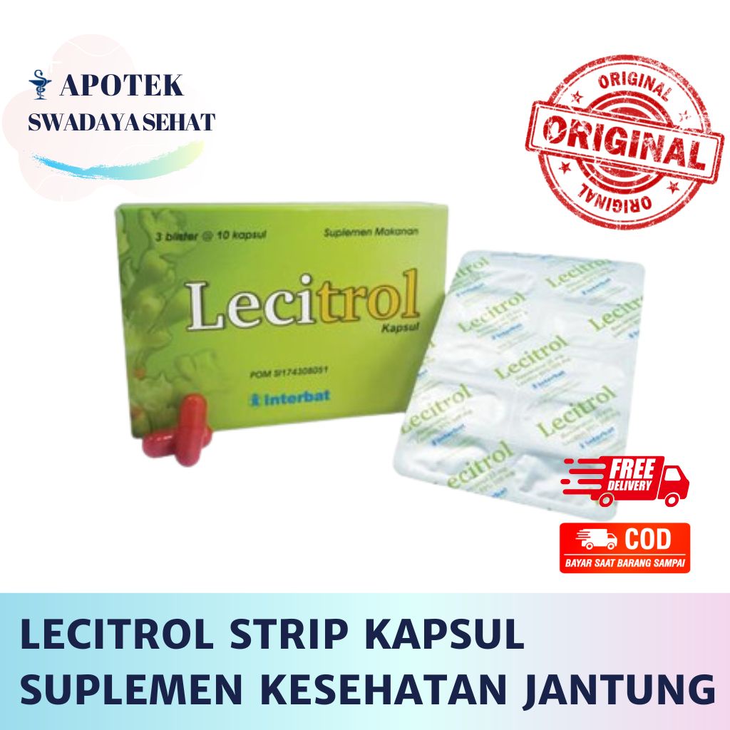 LECITROL Strip Kapsul - Suplemen Memelihara Kesehatan Jantung