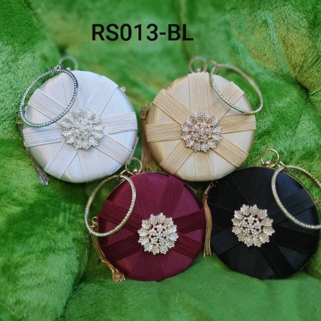 Tas pesta wanita gelang import Tas unik tas Murah tas fashion Clutch pesta wanita import 013-BL