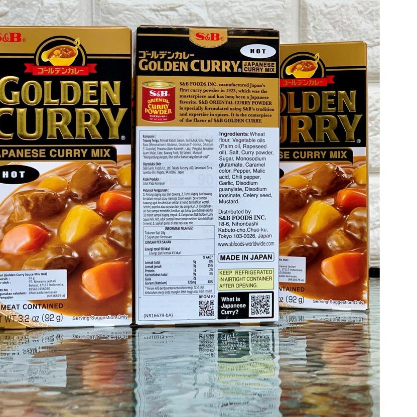 

Ready Stock!! LR077 S&B Golden Curry Sauce Mix 92gr / Bumbu dapur saus kari kare import impor jepang