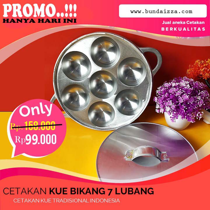 Cetakan Cara Bika - Cetakan Bikang Jumbo - Anti Lengket -GRATIS RESEP