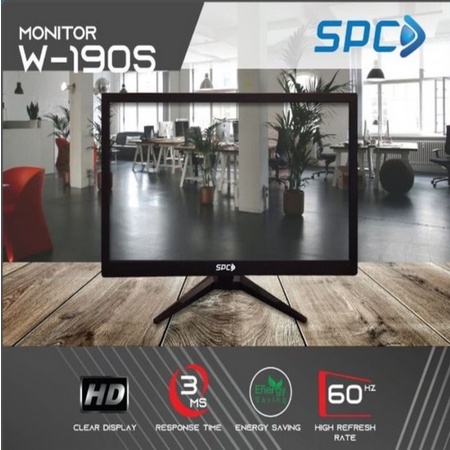 MONITOR LCD LED SPC W-190S / SM-19HD DISPLAY 19" INCH FULL HD (GARANSI RESMI)