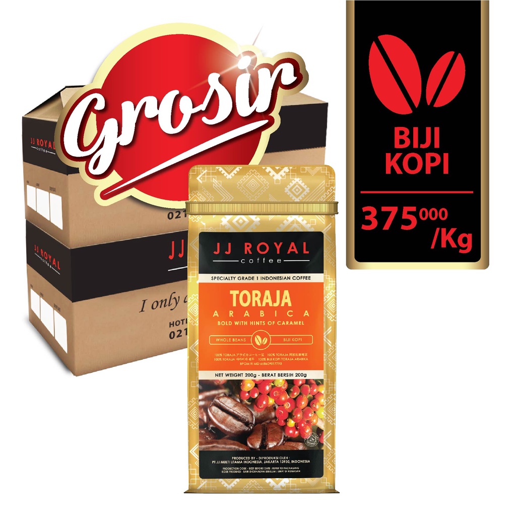 Jual Horeca Jj Royal Coffee Toraja Arabica Beans Kopi Biji Gr