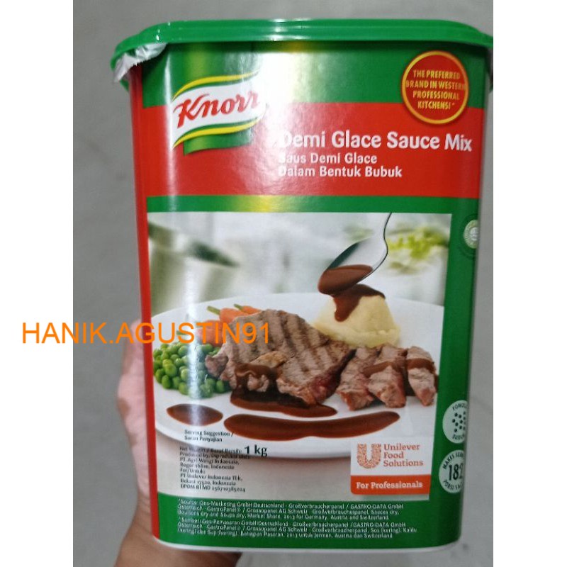 

Saus Demi Glace 1kg Knorr / Knorr Tub Demi Glace/ Bumbu Penyedap/Saus