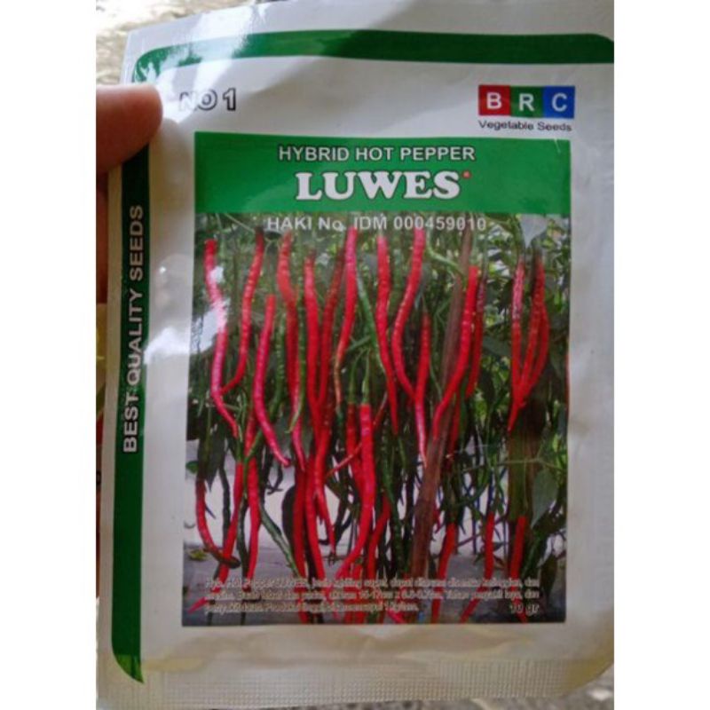 Benih bibit cabe keriting Luwes F1 10 gram kemasan original