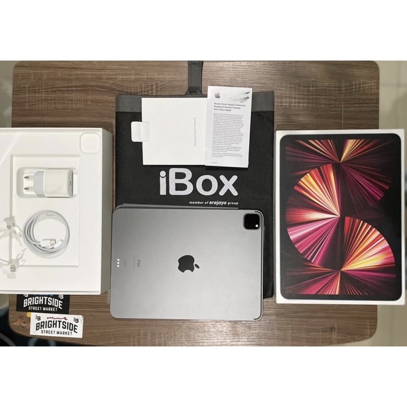 Ipad Pro M1 128GB 2021 11inch Space Grey Garansi On September 2022 IBOX Like New