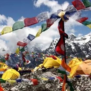 Bendera Nepal Aksesoris Kemah Praying Flag Nepalese Tibetan