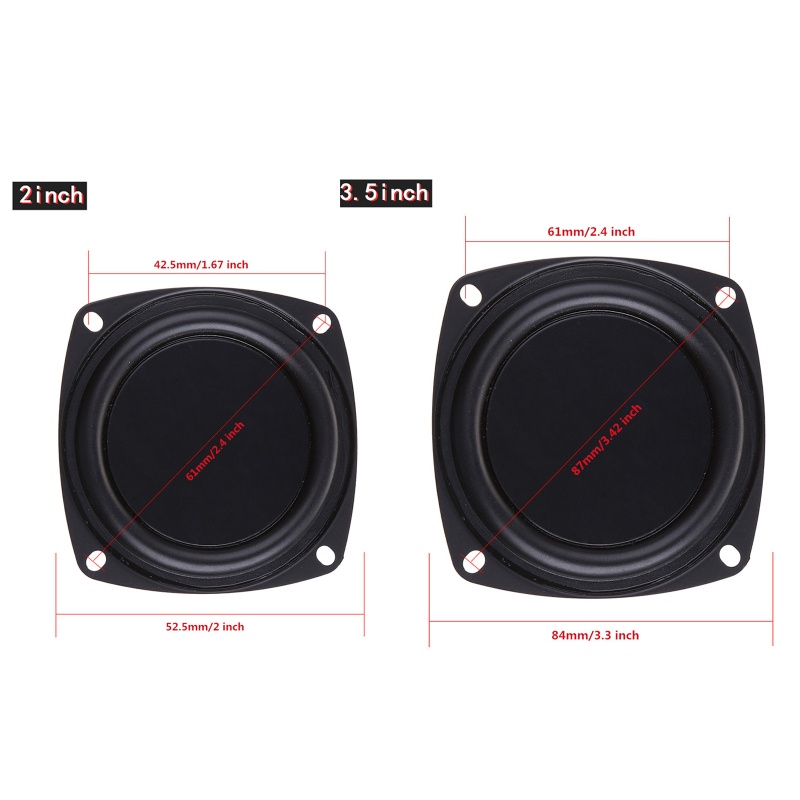 Vivi Membran Diafragma Speaker Bass Loudspeaker Pasif DIY