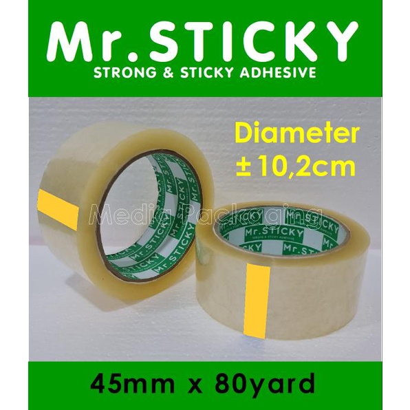 

Lakban Bening 2 inch 45mmx80yard setara Daimaru Murah 1 dus 72 rol