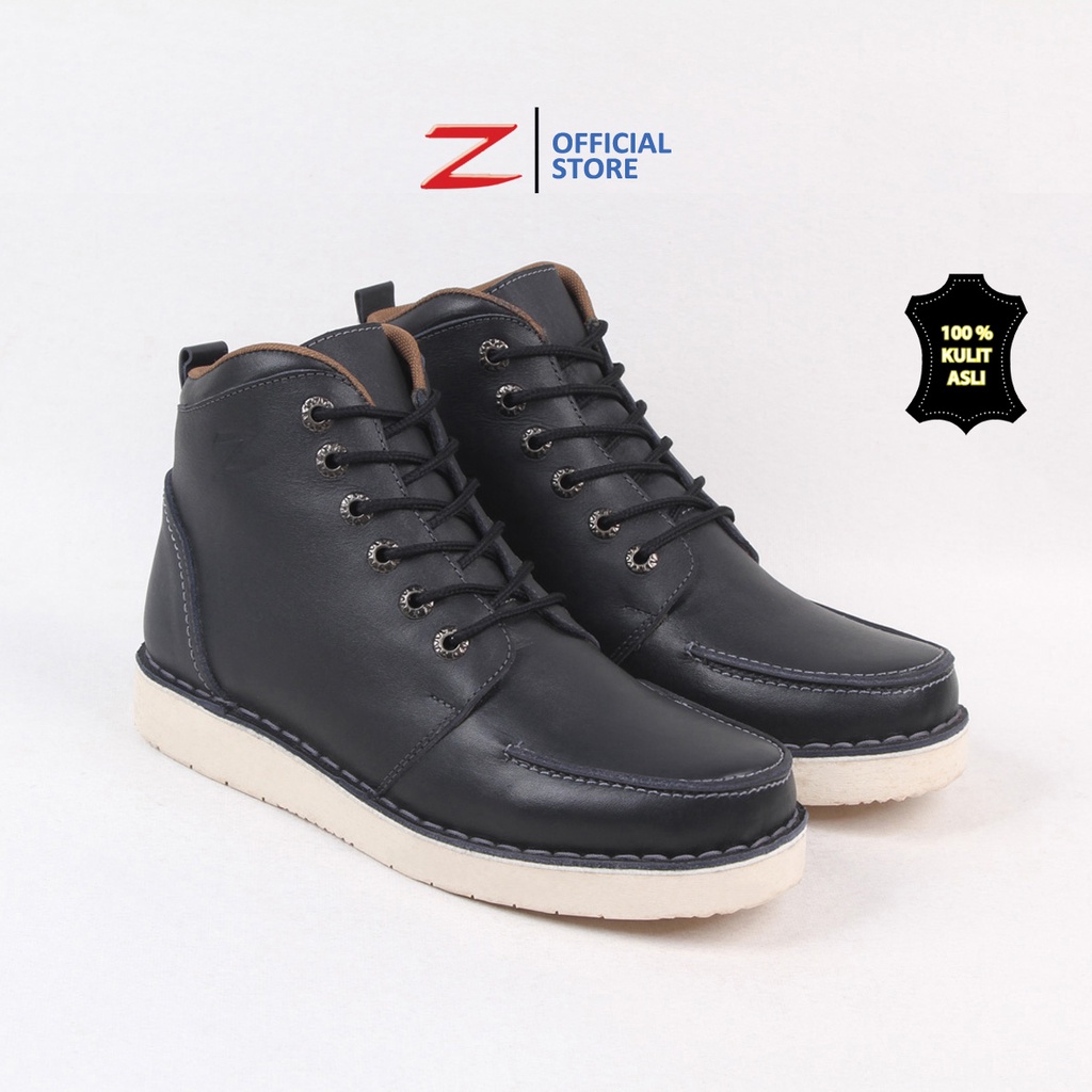 Zeintin - Sepatu Boots Pria Bahan Kulit Sapi Asli Berkualitas Sepatu Boots Karja Formal Sepatu Boots Touring Pria Bahan Kulit Original Zeintin LA