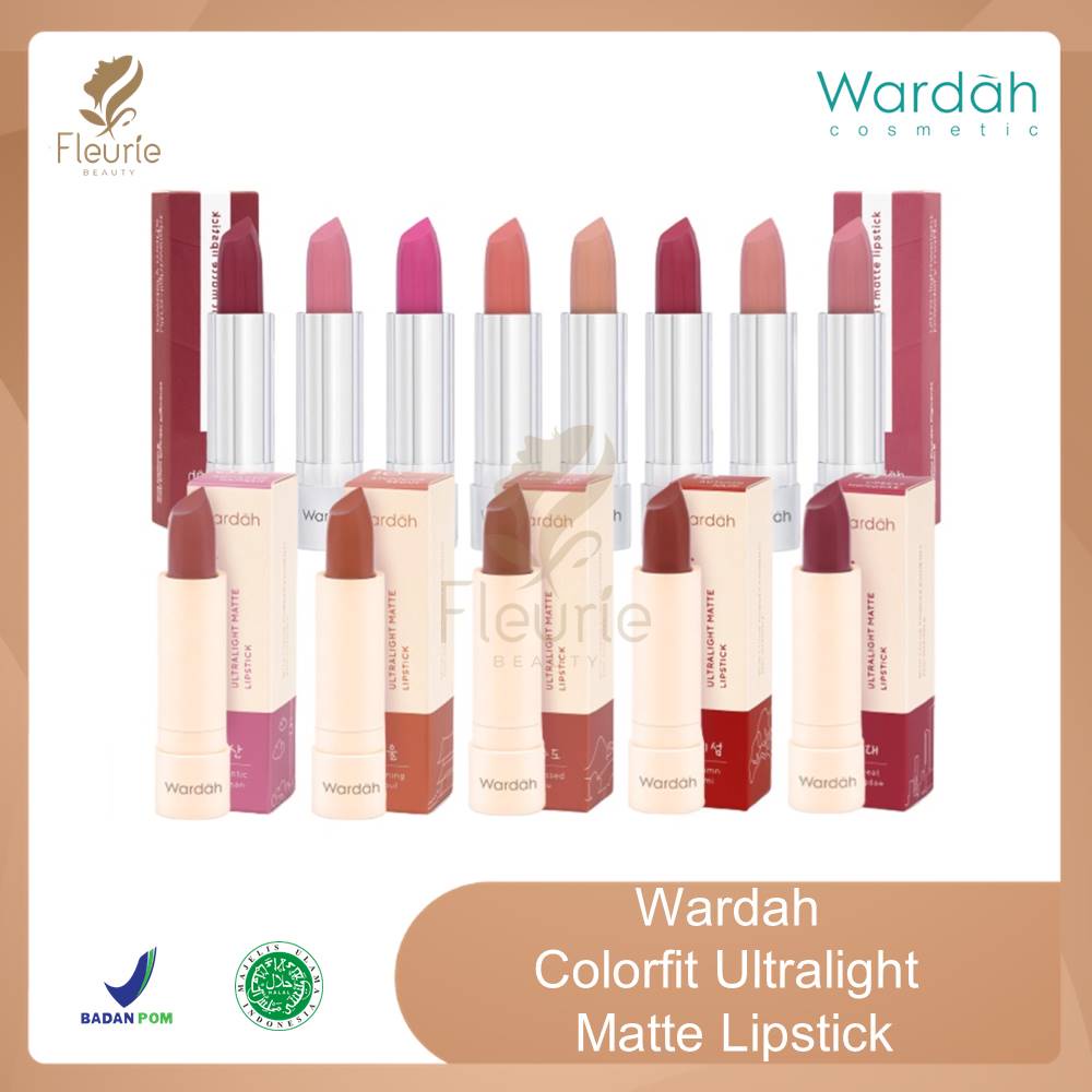 Wardah Colorfit Ultralight Matte Lipstick 3.6g - Lipstick Wardah Matte Halal Original BPOM