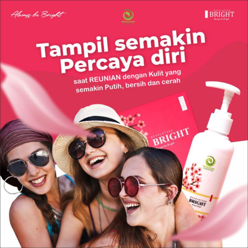 Hand Body Lotion Pemutih Pencerah Kulit Tubuh Permanen Revolution Bright Original BPOM