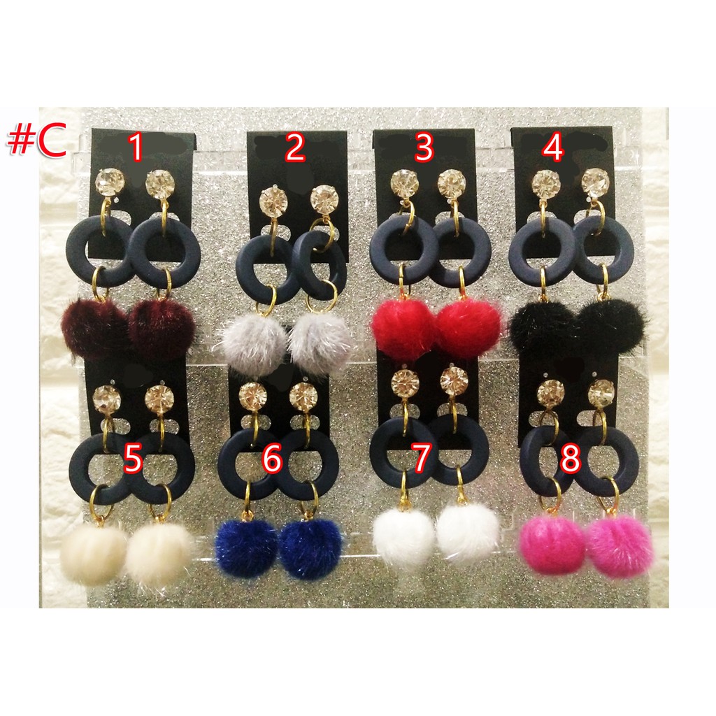 Anting panjang fashion wanita import ala korea kekinian aneka varian murah berkualitas 374