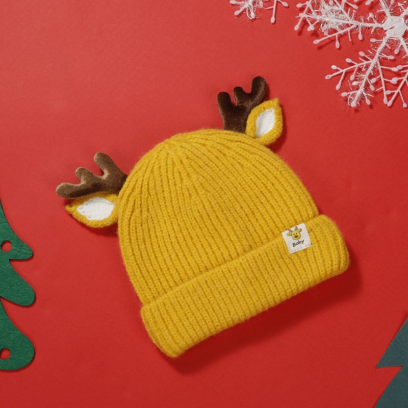 Zzz Topi Kupluk Rajut Bayi / Anak Laki-Laki / Perempuan Desain Tanduk Rusa Untuk Natal / Pesta / Outdoor