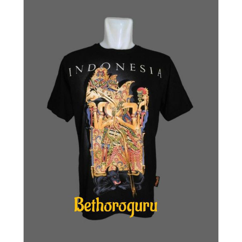 kaos budaya seni wayang bethoro guru Punokawan Gareng Petruk Semar mesem